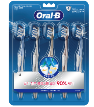 오랄비 크로스액션 칫솔(5입) 오피스디포