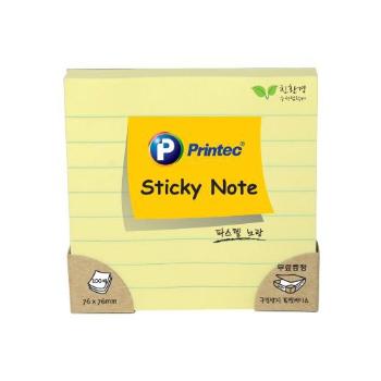 스티키노트(L7676Y/노트형/100매/프린텍) 스티키노트(L7676Y/노트형/100매/프린텍)