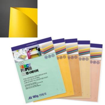 OA팬시페이퍼A4 180g(R04/노랑색/15매/두성) OA팬시페이퍼A4 180g(R04/노랑색/15매/두성)