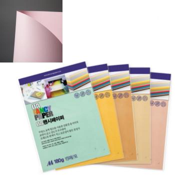 OA팬시페이퍼A4 180g(R05/분홍색/15매/두성)