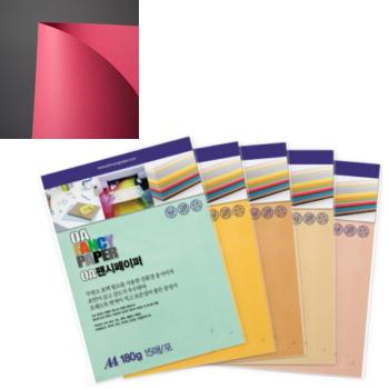 OA팬시페이퍼A4 180g(R11/선홍색/15매/두성) OA팬시페이퍼A4 180g(R11/선홍색/15매/두성)
