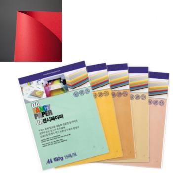 OA팬시페이퍼A4 180g(R12/빨강색/15매/두성) OA팬시페이퍼A4 180g(R12/빨강색/15매/두성)