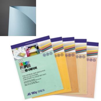 OA팬시페이퍼A4 180g(R18/연하늘색/15매/두성)