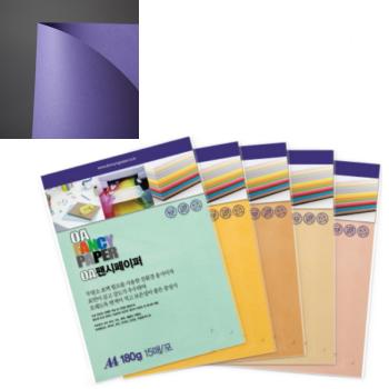 OA팬시페이퍼A4 180g(R66/진보라색/15매/두성) OA팬시페이퍼A4 180g(R66/진보라색/15매/두성)