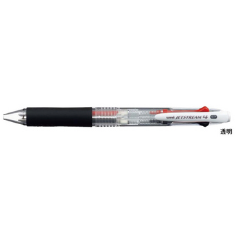 제트스트림 4색볼펜(0.7/SXE4-500-07/투명바디/1자루/MITSUBISHI)