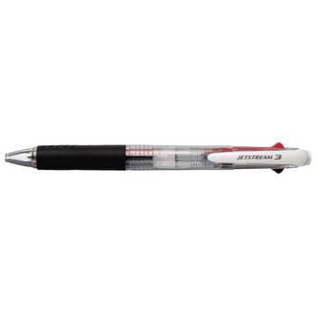 제트스트림 3색볼펜(0.5/SXE3-400-05/흰색바디/1자루/MITSUBISHI)
