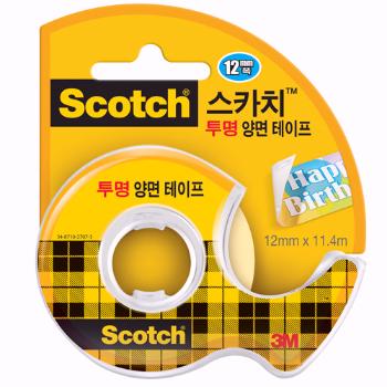 스카치 투명 양면테이프(137D/12mm*11.4M/3M) 스카치 투명 양면테이프(137D/12mm*11.4M/3M)