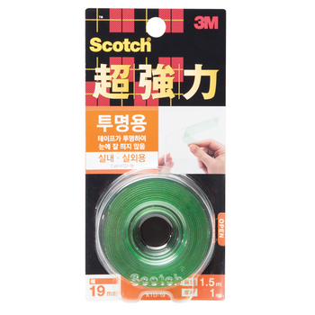 스카치 양면테이프(KTD19/초강력/투명/19mm*1.5m/3M) 스카치 양면테이프(KTD19/초강력/투명/19mm*1.5m/3M)