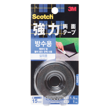 스카치 양면테이프(KWP15/초강력/방수/15mm*1.5m/3M) 스카치 양면테이프(KWP15/초강력/방수/15mm*1.5m/3M)