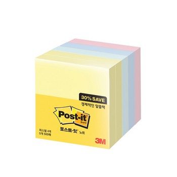 포스트-잇 알뜰팩 654-5A (3M)