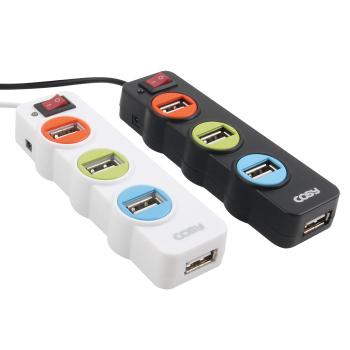 신호등 USB 4포트허브(UH1226/화이트/COSY)
