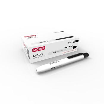 JUST CLICK 화이트 보드마카 M(MRW-106/흑/12자루/모리스) JUST CLICK 화이트 보드마카 M(MRW-106/흑/12자루/모리스)