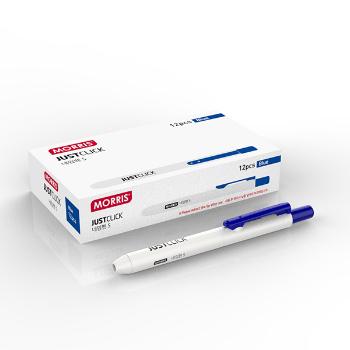 JUST CLICK 네임펜 S(MRN-102/청/12자루/모리스) JUST CLICK 네임펜 S(MRN-102/청/12자루/모리스)