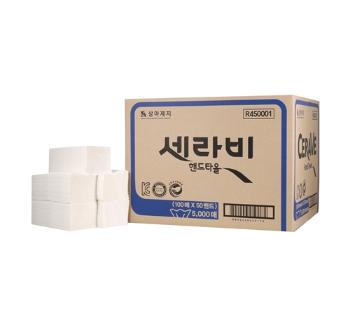 <업체별도배송>세라비 핸드타월 일반 5000매(1박스)