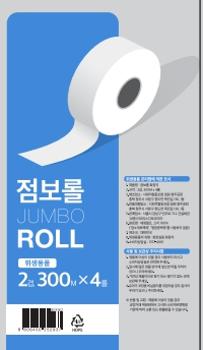 점보롤 화장지(1팩/300m*4롤/2겹)