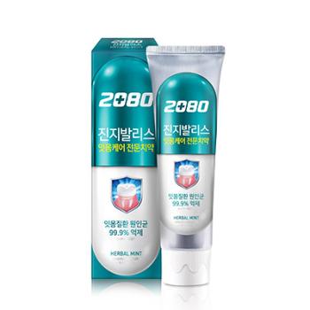 2080 진지발리스 K 치약 120g/허벌민트