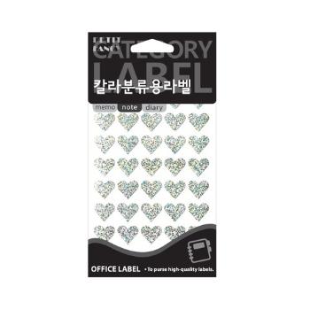 홀로 모양 견출지(HR343SL/7매/은색/쁘띠팬시)