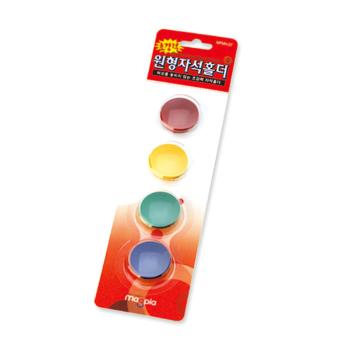 칼라 원형자석 홀더(중/&Phi;27mm/4개입/마그피아)