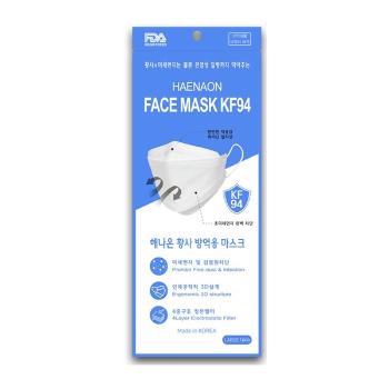 해나온 황사방역용 마스크(KF-94/대형/화이트/1개입)