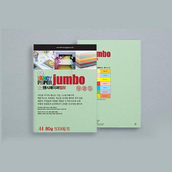 OA팬시페이퍼 점보A4 80g(P56/멜론색/500매/두성)