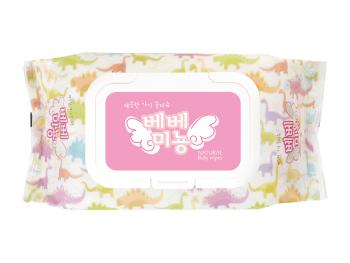 베베미뇽 물티슈 70매(캡형/1팩) (주)오피스디포 코리아