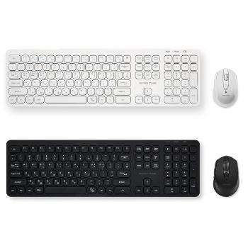 <업체별도배송>모노큐브 멀티페어링 블루투스 키보드 마우스세트(TS-MONO-SET/화이트)