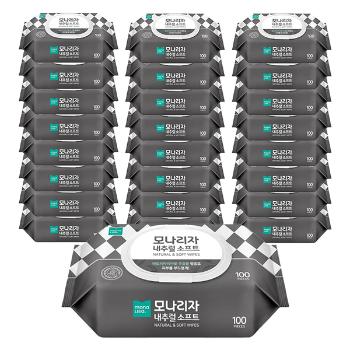 <BOX>내추럴소프트 물티슈 100매(1박스/24입) (주)오피스디포 코리아