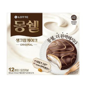 몽쉘 오리지널(408g/12입/롯데웰푸드) 몽쉘 오리지널(408g/12입/롯데웰푸드)
