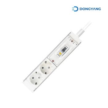 <업체별도배송>2구3M고용량 누전차단 멀티탭(16A/DYM-EAL2/백색/애니탭)