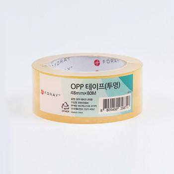 OPP테이프(투명/48mm*80M/foray) OPP테이프(투명/48mm*80M/foray)