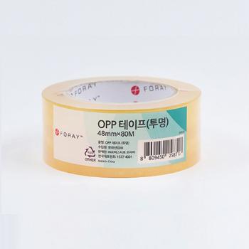 40묶음할인-OPP테이프(투명/48mm*80M/foray/40개입)