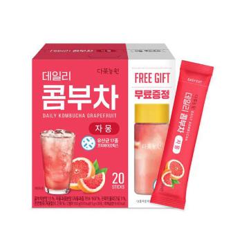 <업체별도배송>데일리 콤부차 자몽(5g*20T/다농원)