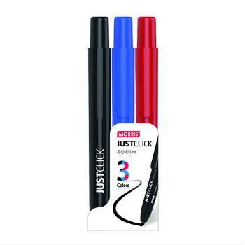 JUST CLICK 유성매직M 3색세트(MRP-106-3S/모리스) JUST CLICK 유성매직M 3색세트(MRP-106-3S/모리스)