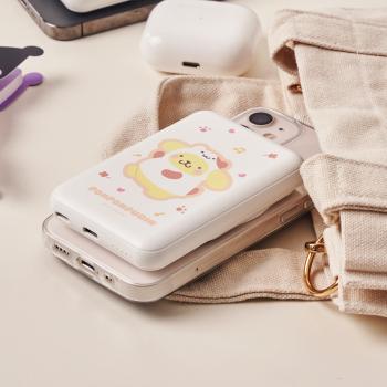 <업체별도배송>맥세이프 보조배터리 5000mAh(폼폼푸린/산리오/PT-MBT5000P)