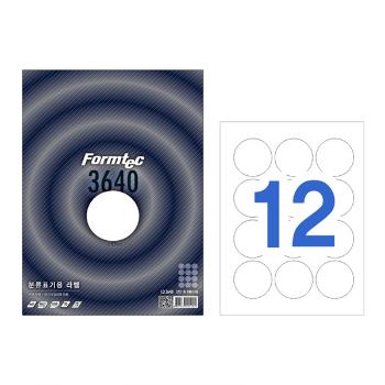 분류표기용 라벨(LQ-3640/20매/12칸/폼텍) 분류표기용 라벨(LQ-3640/20매/12칸/폼텍)