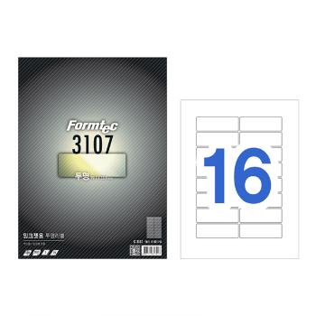 잉크젯 투명라벨(IC-3107/5매/16칸/폼텍) 잉크젯 투명라벨(IC-3107/5매/16칸/폼텍)