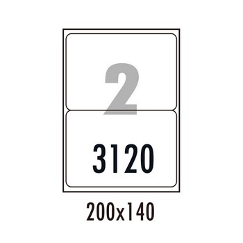 하이에코라벨(HES-3120/100매/2칸/폼텍) 하이에코라벨(HES-3120/100매/2칸/폼텍)