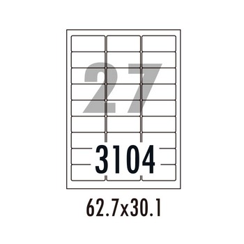 하이에코라벨(HEQ-3104/20매/27칸/폼텍)