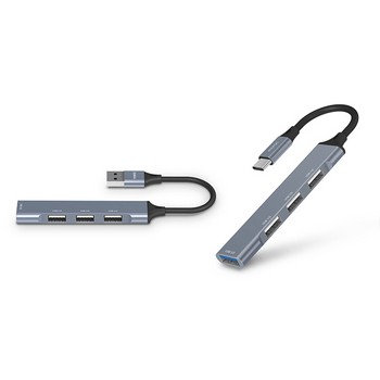 프로토 4포트USB C타입 멀티허브(MR-HUB4C/그레이/MORAC)