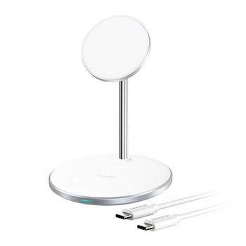 <업체별도배송>2in1맥세이프 무선충전기 라이트(T581-F/실버/Choetech)