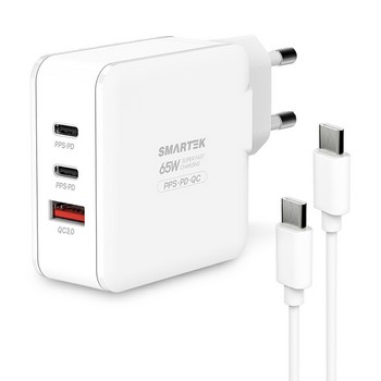 65W 고속 충전기(케이블포함/STPD-ND65(CT)/스마텍) 65W 고속 충전기(케이블포함/STPD-ND65(CT)/스마텍)