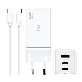 GAN 65W 3포트 초고속 충전기(TG-HS651D/케이블 포함/TG) GAN 65W 3포트 초고속 충전기(TG-HS651D/케이블 포함/TG)