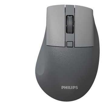 <업체별도배송>2in1 멀티페어링 블루투스/무선마우스(SPK7528/그레이/필립스)