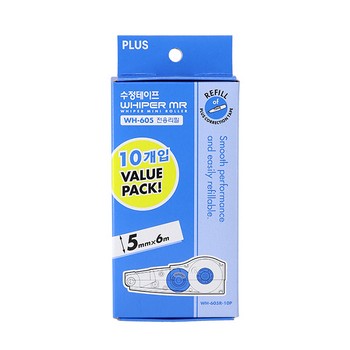 PLUS수정테이프리필(WH-605R-10P(10입)/PLUS)
