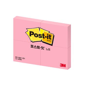 포스트-잇 653-4 P (러블리핑크/3M) 포스트-잇 653-4 P (러블리핑크/3M)
