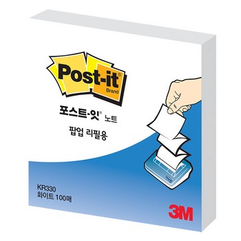 포스트-잇 팝업리필 KR-330 화이트/3M) (주)오피스디포 코리아