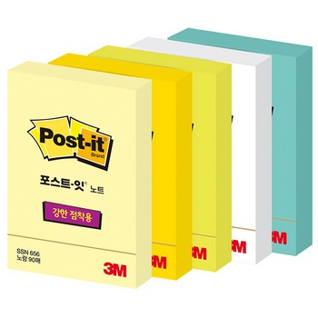 포스트잇 강한점착용노트 656 (아쿠아/3M) (주)오피스디포 코리아