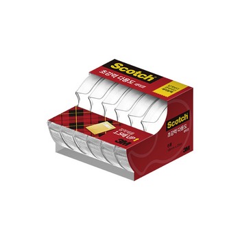 스카치&trade; 초강력 다용도 테이프 세이빙팩 12mm디스펜서 6개(12mmx25m*6D)