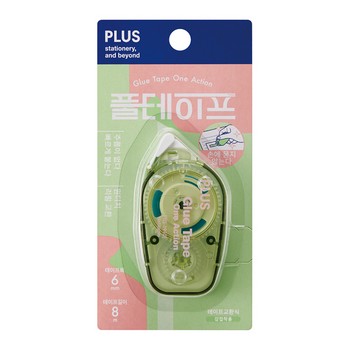 PLUS 원액션 풀테이프(TG-1910/그린/6*8)