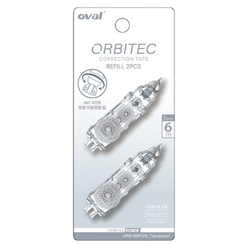 오발 수정테이프 리필(QRM-506/2B/5mm*6M/2입/OVAL) (주)오피스디포 코리아